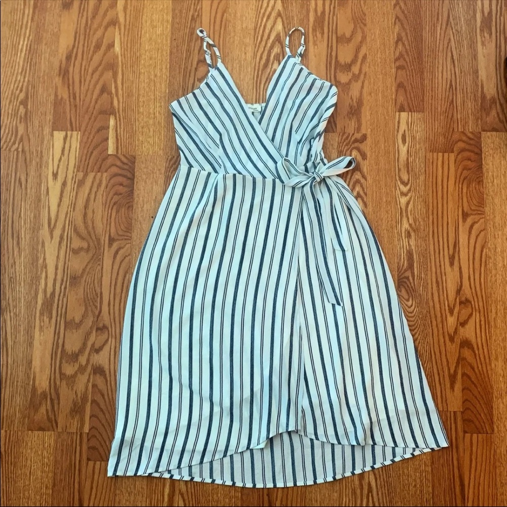 Striped Wrap Dress